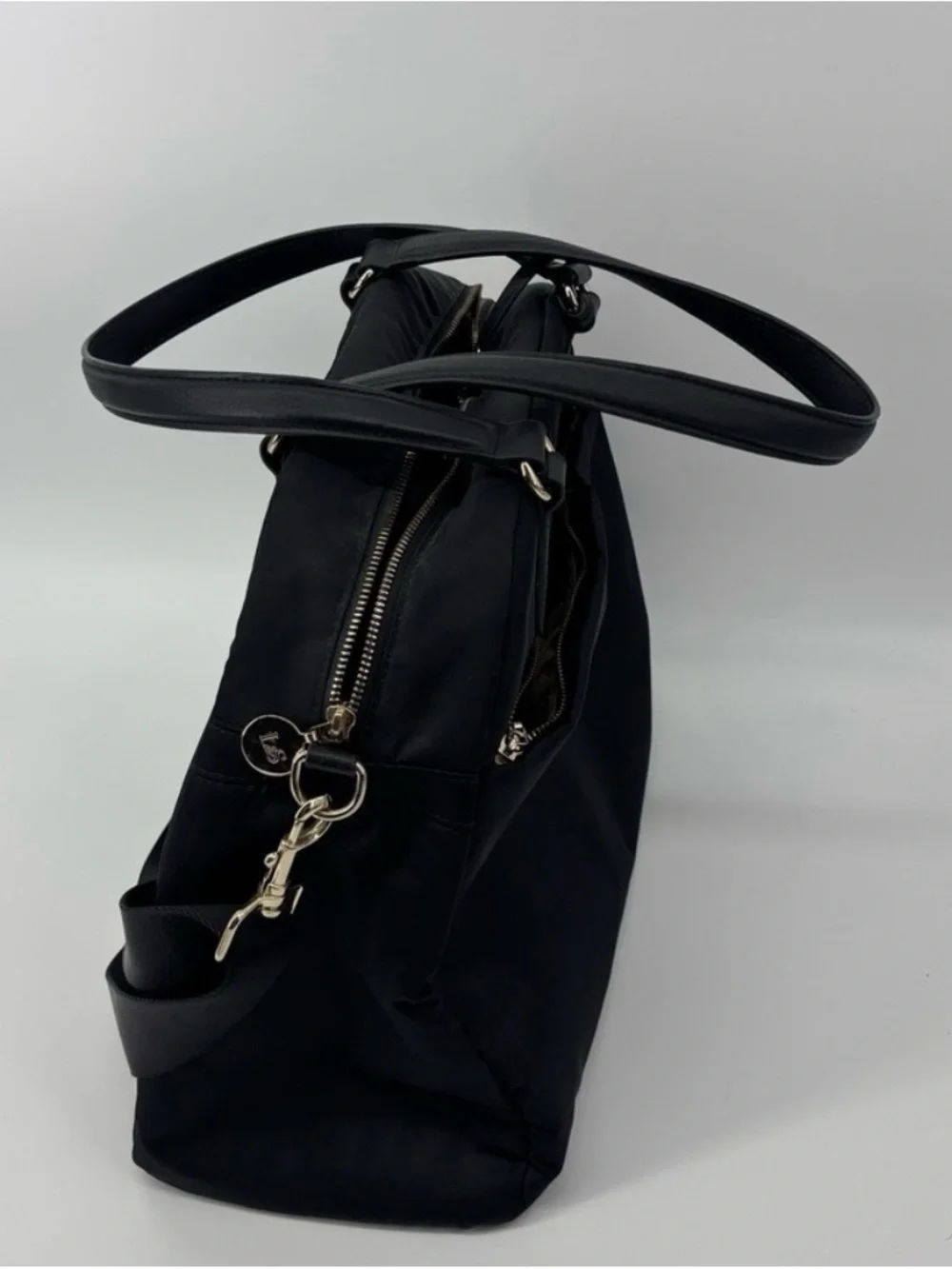 Lo & Sons O.G. Black Nylon Tote Travel Bag Carry All Carry-On Bag Laptop 13